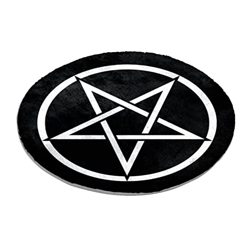 Eslifey Alfombra Lanuda Extra Grande, Alfombra De Pelo Largo, Alfombra De Área Suave, Alfombra Circular De 160 Cm, Alfombra De Sala De Estar Y Dormitorio, Pentagrama Satanismo Eslifey Alfombra Lanuda Extra Grande, Alfombra De Pelo Largo, Alfombra De Área Suave, Alfombra Circular De 160 Cm, Alfombra De Sala De Estar Y Dormitorio, Pentagrama Satanismo