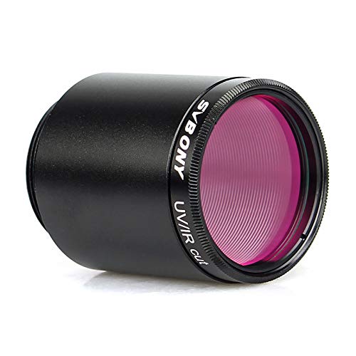 SVBONY 1.25 inches UV IR Cut Filter Telescope Optics Infra Red Filter CCD Camera with C Mount to 1.25 inches Video Camera Barrel Adapter - Thumbnail 4
