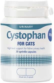 Cystophan Urinary Health Support for Cats, 30 Capsules
