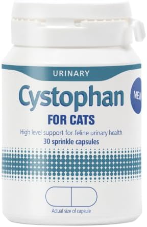 Cystophan Urinary Health Support for Cats, 30 Capsules