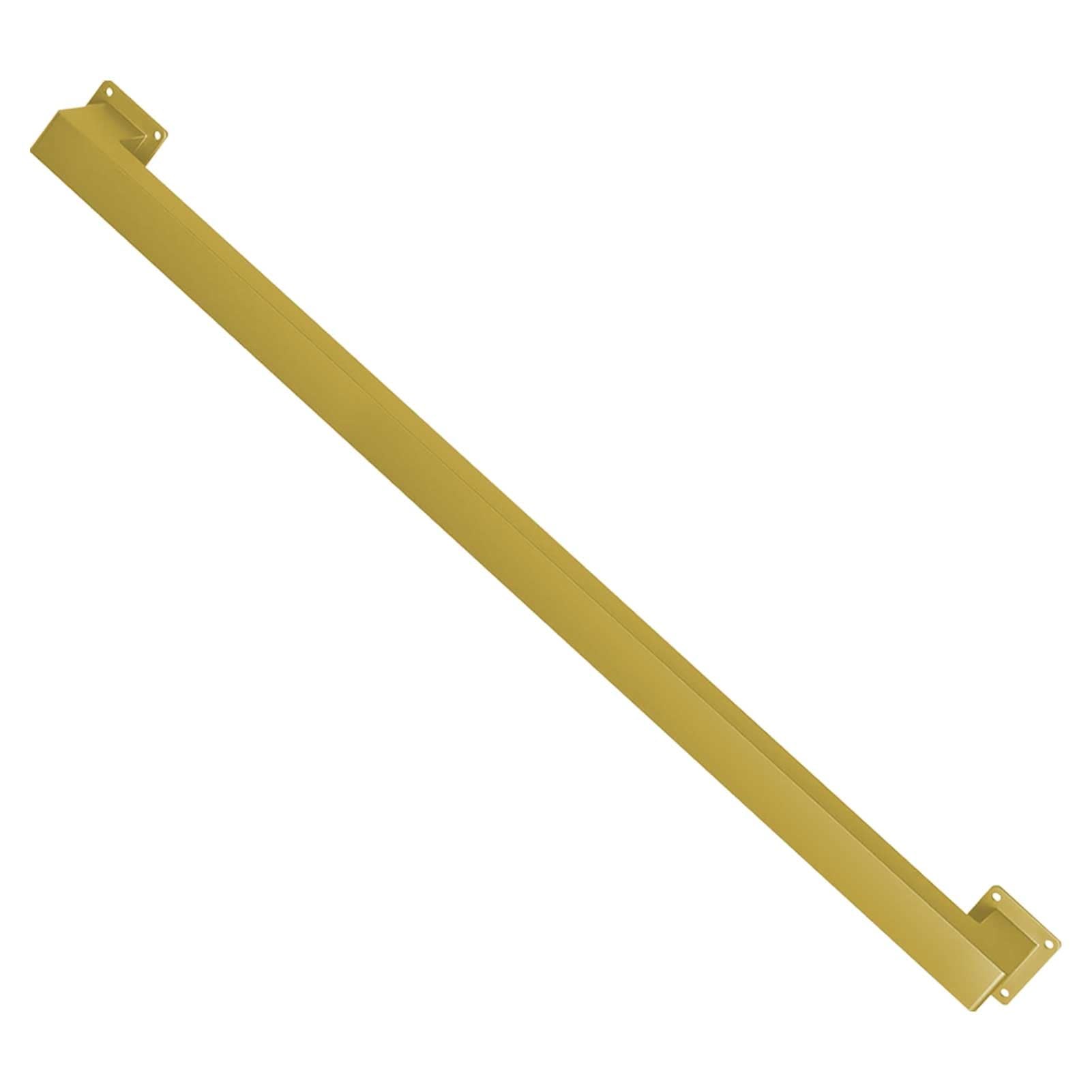 Drsyffsup 30-600cm Metal Handrail for Stairs Indoor Outdoor Steps - Staircases Railing Handrails Banister Hand Rail for Disabled Elderly Kids External Outside Wall Mount, Gold(5ft/1.5m)