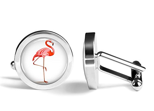 Mancuernillas Flamingo color rosa ángulo optimizado miniatura 1