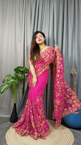 Generic stone work silk saree – image 2