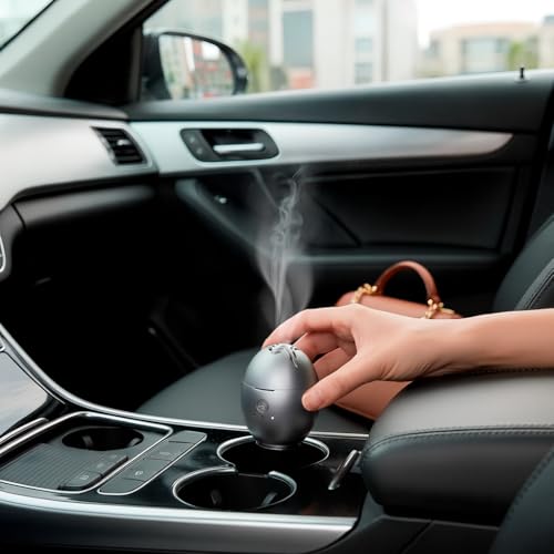 Orbby Aroma Diffusers for Home | Small Incense Burner : Waterless Cordless Electric Car Scent Air Freshener for Room Office Travel Diffueser -Non Toxic,Timer Automatic Difusor de Aromas para Casa