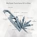 PELZ 12 in 1 Multi Tool Carabiner, Folding Tool Kit, Keychain Multitool, Screwdrivers, Bottle Opener, Phone Holder for Camping, Hiking, Everyday Use