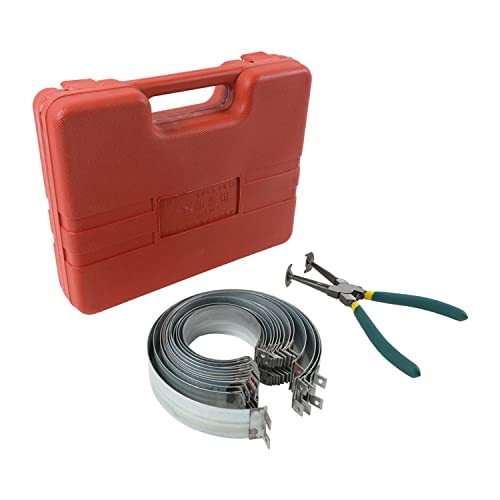 Segments de piston de moteur de rechange automobile, jeu de segments de piston de moteur de voiture avec pinces et 14 bandes (62-145 mm) pour moteur de camion de voiture avec pinces Cover