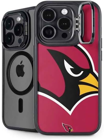 Skinit Kickstand Phone Case Compatible with iPhone 15 Pro Max - Officially Licensed NFL Arizona Cardinals Design