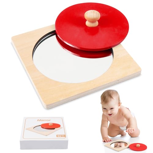 Espejo para Bebé Juguete para 0-12 Meses, Espejo Montessori para ...