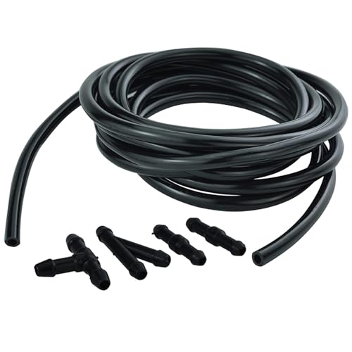 flexiable rubber Windshield Washer Nozzle Hose Tube Pipe Front Window Headlight Pump Car Parts With Connector T Y Straight Universal 2 meter 3.5mm drain elastic