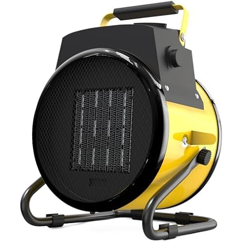 Outdoor Heater for Patio, Portable Space Electric Heater for indoor use, Super Long Cord, Overheat Protection, Small Fan for Greenhouse, Garage, Office, Outside, Tent, Room