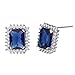 Produktbild CHENGYUXUAN Europa Und Den Vereinigten Staaten Mode Diamant Ohrstecker Damen Exquisite Quadratische Ohrringe,R810-darkBlue-OneSize