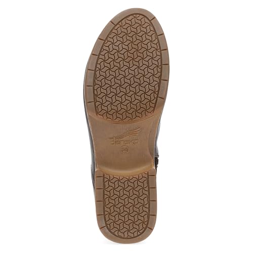Image of Dansko Monique Women's Equestrian-Inspired Ankle Bootie -Leather & Suede Low-Heel Boot with Classic Hardware and All-Day Comfort & Support
