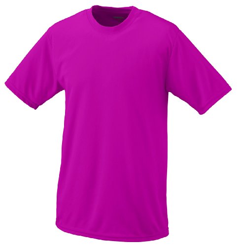 Augusta Sportswear Kids' Standard Wicking Tee Shirt, Power Pink, X-Large