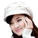 Leegoal Women Girls Winter Warm Slouchy Cut Openings Fluffy Knit Beanie Crochet Rib Hat Brim Cap