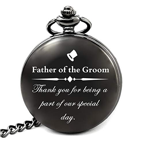 Image of levonta Father of The Groom Gifts for Wedding, Best Man Gifts, Father of The Bride Gifts, Groomsmen Gifts Pocket Watch