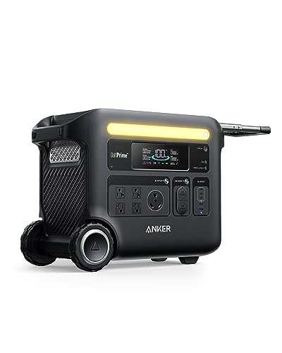 Image of Anker SOLIX F2600 Portable Power Station, 2400W (Peak 3600W) Solar Generator, GaNPrime Battery Generators for Home Use, 2560Wh LiFePO4 Power Station for Outdoor Camping, and RVs (Solar Panel Optional)