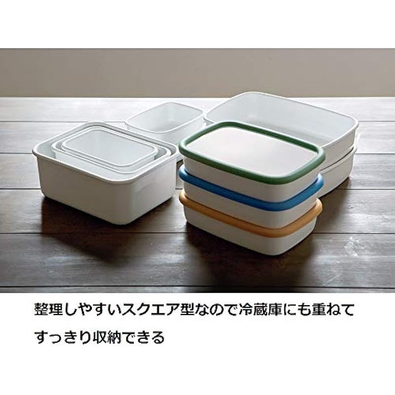 Fuji Horo Deep Storage Container M 크기 1.12L 뚜껑 IH 오븐이있는 캐니스터 냉동 컨테이너 KE-DM LW WHITE SIZE DEEP CANTION 상세이미지 3