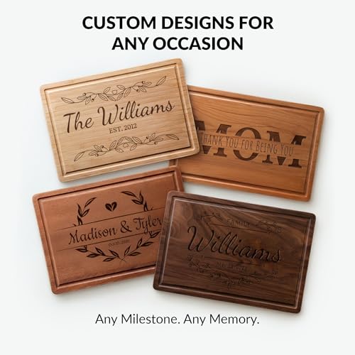 Tabla de cortar rectangular personalizada ArtPix de bambú miniatura 5