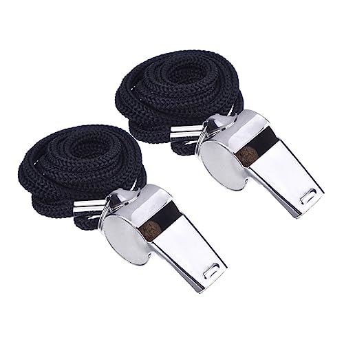 Silbatos de acero inoxidable Yardwe 2 unidades miniatura 7