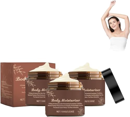 Crema hidratante corporal con aroma botánico, con camelia y manteca de karité, hidratación profunda, ayuda a que la piel se sienta suave y luzca radiante,3pcs