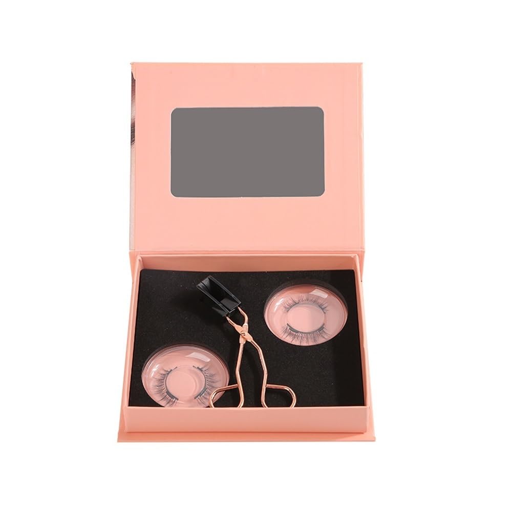 YUEMOL pestañas postizas magneticas 2 pares de juegos de pestañas postizas de succión magnética, pestañas magnéticas súper naturales que imitan pestañas magnéticas de pelo de visón