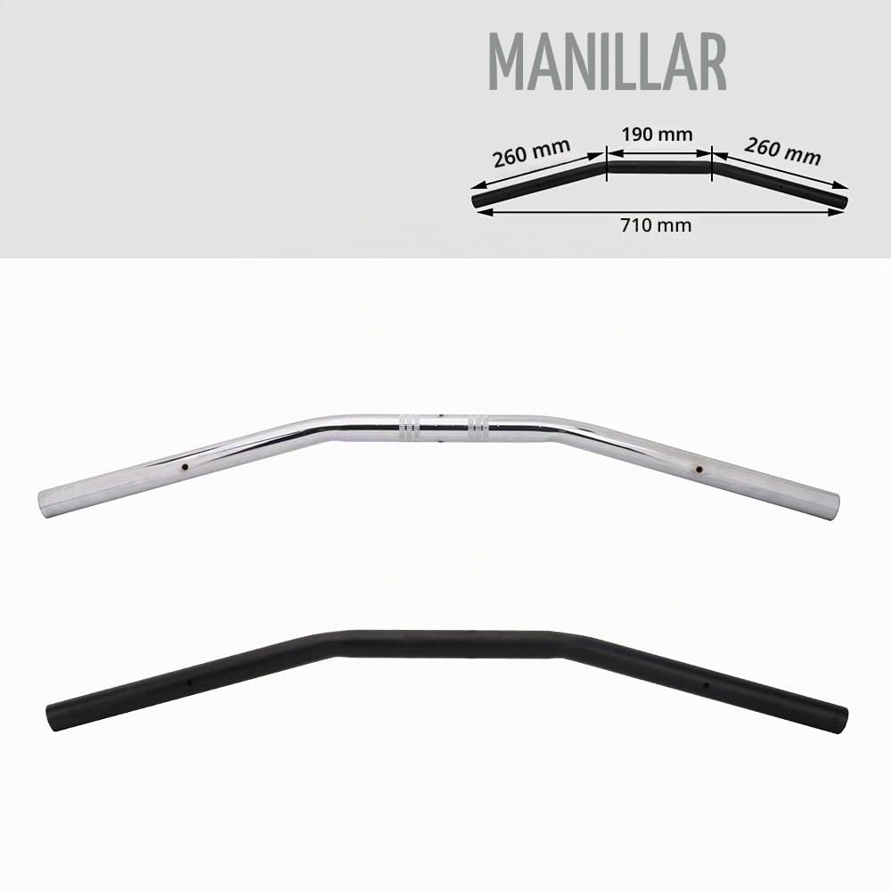 Universal 22mm 7/8 "barra de arrastre del manillar de la motocicleta para Sportster Cruiser XL 883 1200 Chopper personalizado Softail Dyna Street Bob negro