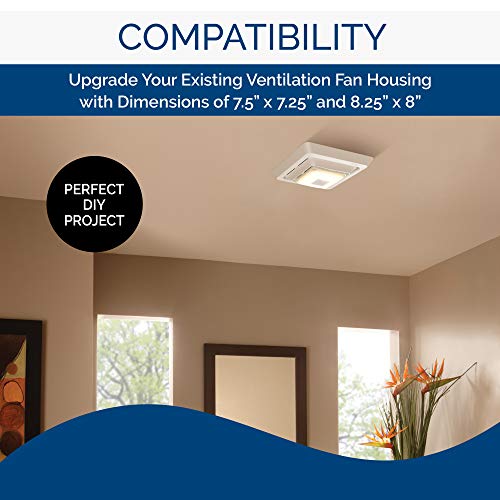 Broan-Nutone FG800SPK Bluetooth Speaker Bathroom Exhaust Grille Cover With Led Light, White Bath Fan thumb #8