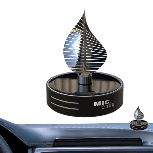 Difusor de perfume para coche, ambientador solar para coche | Difusor de aromaterapia - Difusor de aromaterapia con energía solar, accesorios de coche desodorante, vegetal nat
