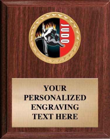 Crown Awards Judo Plaque, 8 x 10 Judo Plaque with Custom Engraving Included