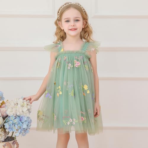 TTYAOVO Toddler Baby Dress Birthday Party Tulle Girl Dresses2