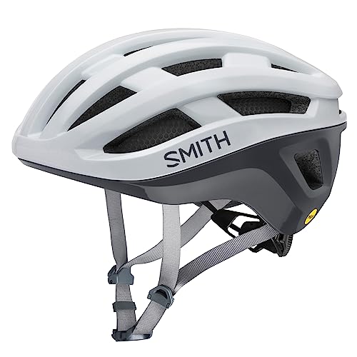 SMITH Persist Cycling Helmet Adult Road Bike Helmet with MIPS Technology + Zonal Koroyd Coverage Lightweight Impact Protection for Men & Women White/Cement Large