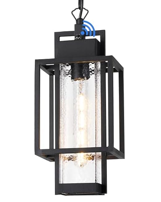 Outdoor Pendant Light Fixture 16 Modern Black OS-KY1005