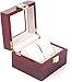 Boîte de montre Boîte de montre avec 2 grilles en bois pour montre-bracelet, boîte de rangement à double couche, pour bijoux, cadeau organisateur de montre