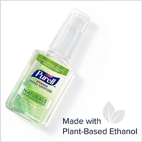 Purell 9623-04-EC Advanced Hand Sanitizer Naturals With Plant Based Alcohol, Citrus Scent, 2 Fl Oz Travel Size Pump Bottle thumb #2