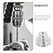 Ipetboom Aluminum V-Groove Pulley Wheel for Mini Drill Press High-seat Metal Transmission Pulley with 14 Holes Compatible Sliding Gate for Industrial Drilling Applications
