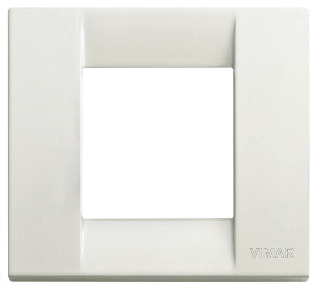 Vimar Serie Idea – Placca Classica 1 – 2 Modulo Metallo Avorio - 4
