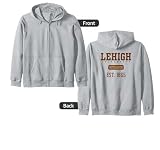 Lehigh University Mountain Hawks Est. Date Zip Hoodie