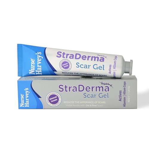 Nurse Harvey's Straderma 40gr. (Advanced Scar Gel, Reduces The Appearance of New & Old Scars. Gel for C-Section, Stretch Marks, Acne, Surgical Scars.)