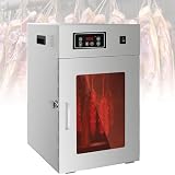 secadero de embutidos ● Deshidratador automático de carne: Temporizador ajustable de 0 a 24 horas y termostato digital ajustable de 30 a 90 °C para secar diferentes alimentos a la temperatura ideal.