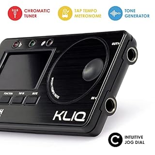 KLIQ MetroPitch Accordeur métronome pour tous les instruments avec guitare, basse, violon, ukulélé et modes d’accordage chromatique Générateur de tonalité Pochette de transport incluse Noir - Les Beatles, Paul McCartney, John Lennon, RIngo Starr, George Harrison KLIQ MetroPitch Accordeur métronome pour tous les instruments avec guitare, basse, violon, ukulélé et modes d'accordage chromatique Générateur de tonalité Pochette de transport incluse Noir – Image 3