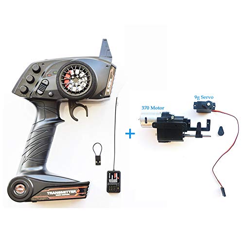 WPL MaxMetal Transmitter Upgrade 2 Speed Gearbox OP Fitting Accessories Full Scale Remote Control Model/Ship Model General Purpose 3 Channel Controller (Remote Control & Receiver & 2 Speed Gearbox)