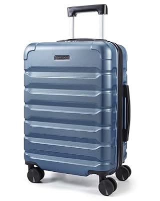 LIGHT FLIGHT Carry On Luggage 22x14x9 Airline Approved, Expandable Carry On Suitcases with Wheels, Lightweight Luggage, Durable Hard Shell 20 Inch Rolling Suit Case for Men Women Travel,Royal Blue