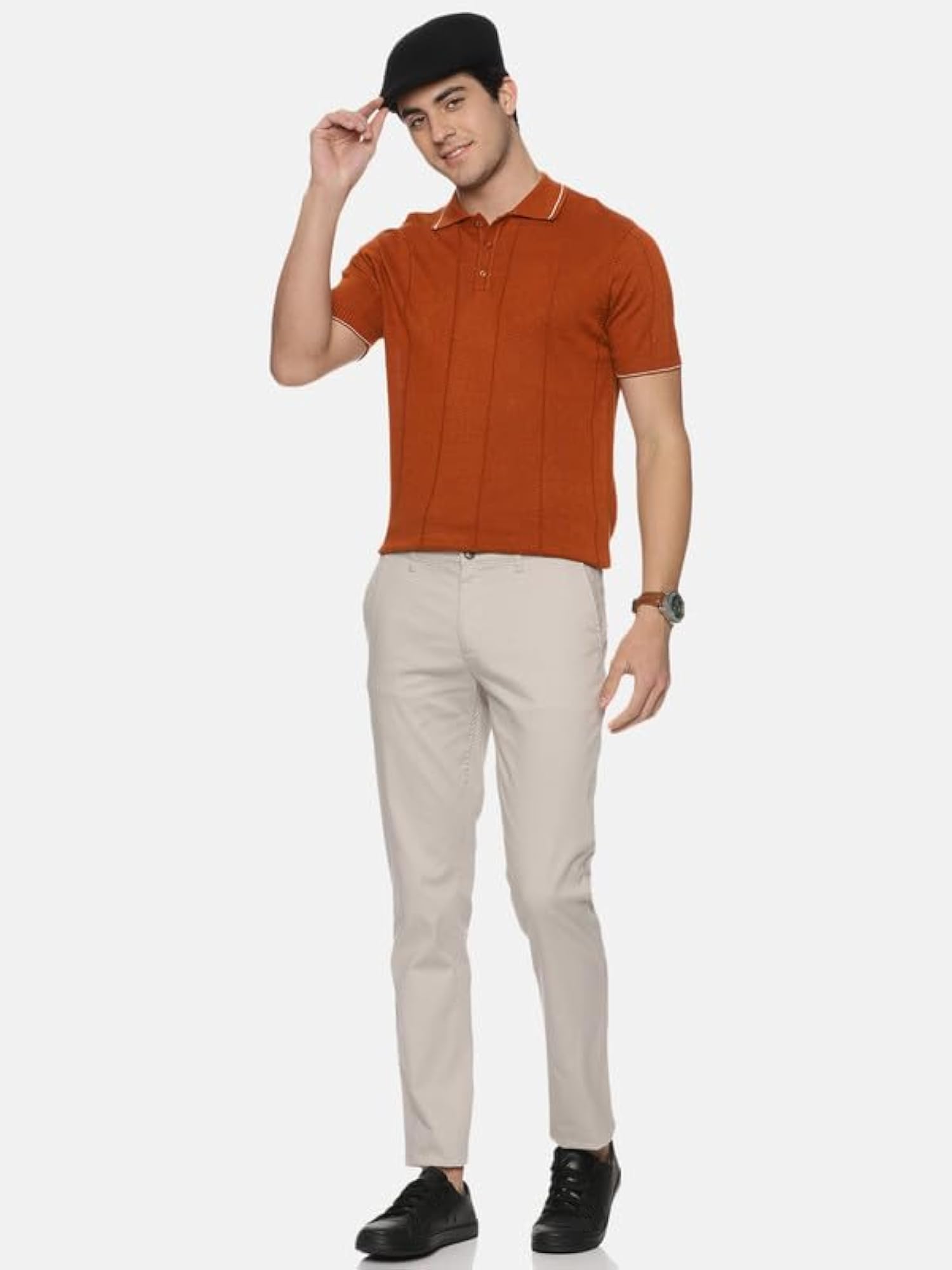 Smart Casual Solid Cotton Trouser