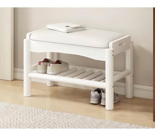 スツール棚付き ホワイト スツール棚付き ホワイト【送料込み】 椅子 収納 スツール ホワイト