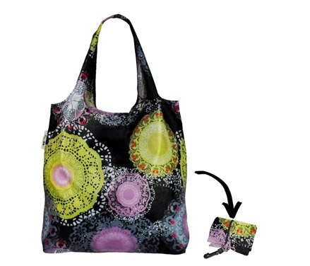 Re-uz Lifestyle – Bolsa de la compra reutilizable, plegable, color negro