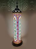 Sudamlasibazaar - Mosaic Lamps 57.5', Turkish Moroccan Lamp, Mosaic Floor Lamp, Home Decor, Decorati