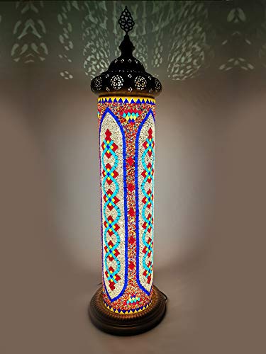 Sudamlasibazaar - Mosaic Lamps 57.5', Turkish Moroccan Lamp, Mosaic Floor Lamp, Home Decor, Decoration, #TOP20