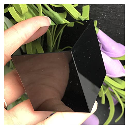 Cubo de obsidiana negra de cristal natural LQYXGS el regalo ideal para amantes de minerales 2