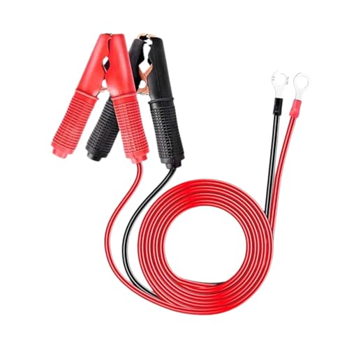 JicSuXi Cabo auxiliar de partida automotivo, cabo de extensão profissional com garras para bateria de carro, ideal para SUVs e RVs, 30cm