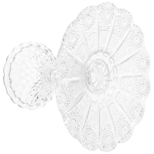 VICASKY Coupe à Fruits sur Pied en Verre Présentoir à Gâteaux et Plateau de Service pour Banquets et Réceptions